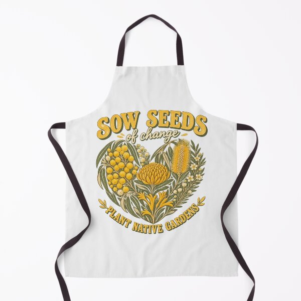 Item preview, Sow Seed Of Change Plant Native Gardens Yellow Waratah Wattle Heart designed and sold by Yellowriversss.