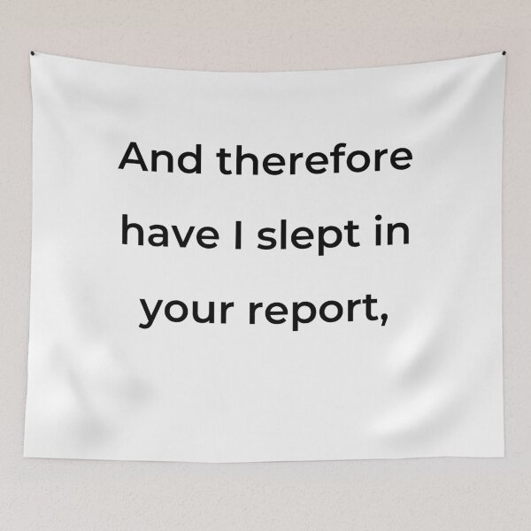 Item preview, “And therefore have I slept in your report,” - print black designed and sold by ariksworld.
