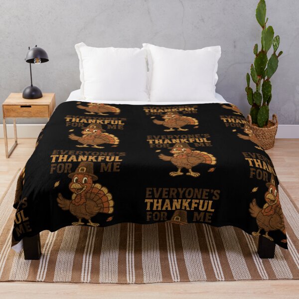 Item preview, Everyones Thankful For Me Cute Retro Thanksgiving Turkey designed and sold by Machomanshop.