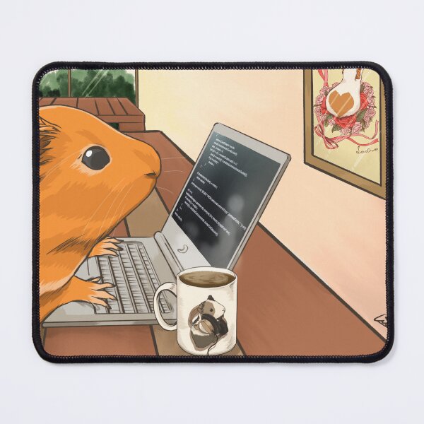 Item preview, A guinea pig working at a café. designed and sold by Lichtmuhle.