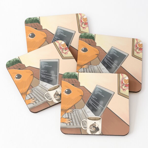 Item preview, A guinea pig working at a café. designed and sold by Lichtmuhle.