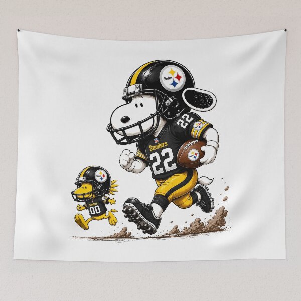 Item preview, Pittsburgh Steelers Funny Snoopy and Woodstock Players Football Team  designed and sold by Har-vee.