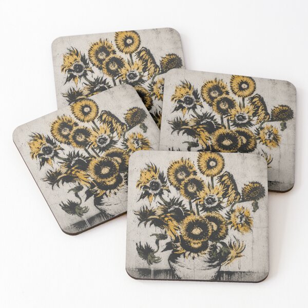 Item preview, Vincent Van Gogh's 'Sunflowers' in a Graffiti Style designed and sold by Neon-Mama.