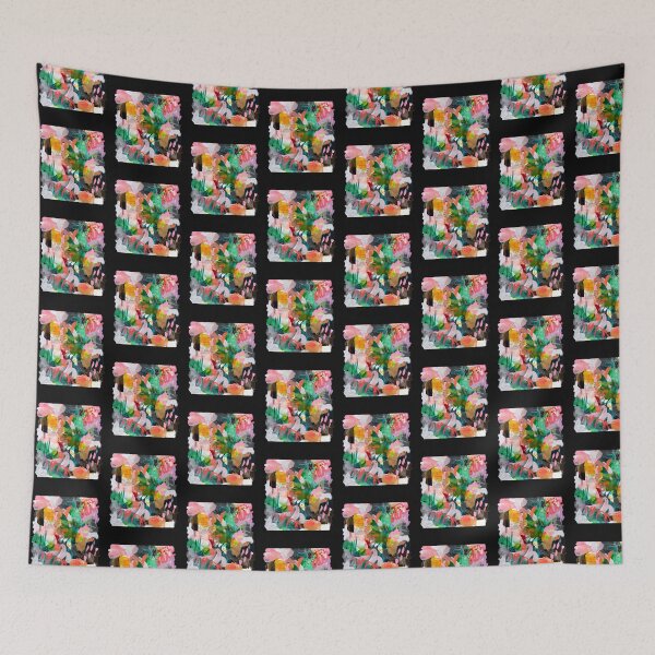 Item preview, Vibrant Abstract Floral Expressionist Artwork designed and sold by hobsond.
