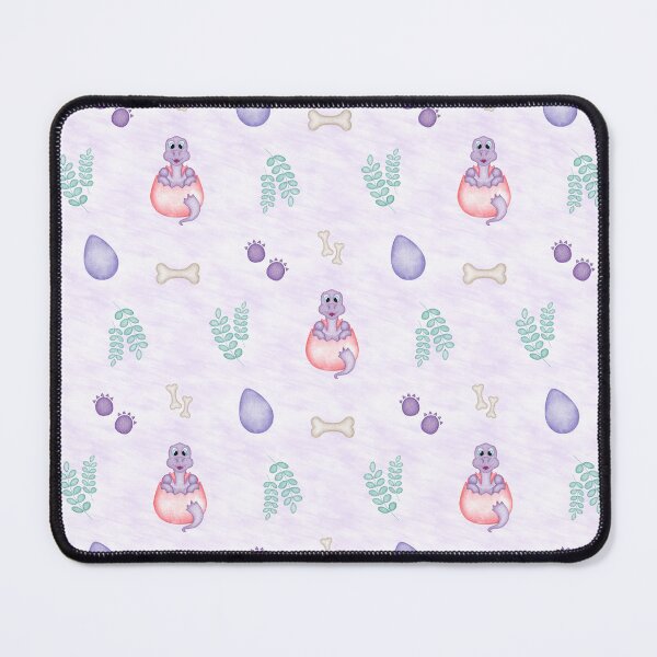 Item preview, Cute Purple Dinosaur Pattern - Soft Pastel Kawaii Dino Print designed and sold by PatternUnique.