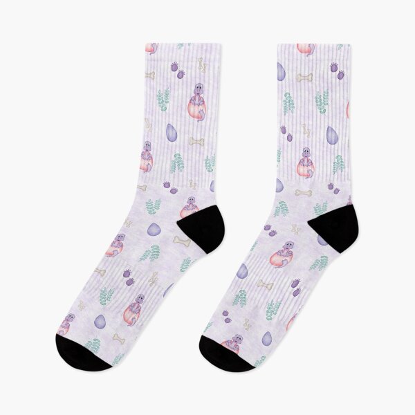 Item preview, Cute Purple Dinosaur Pattern - Soft Pastel Kawaii Dino Print designed and sold by PatternUnique.