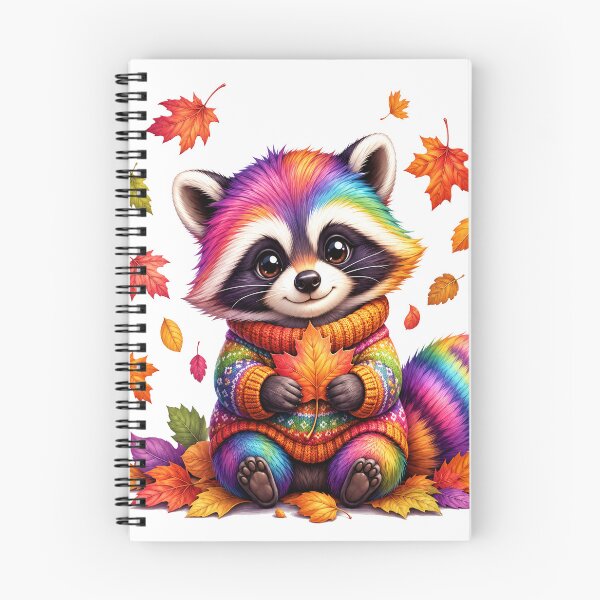 Item preview, Rainbow Raccoon – Cute Cozy Autumn Kawaii Animal designed and sold by RBToper.