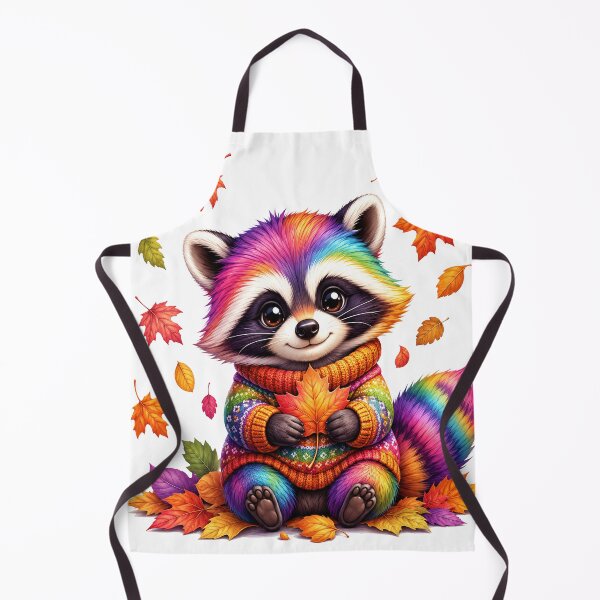 Item preview, Rainbow Raccoon – Cute Cozy Autumn Kawaii Animal designed and sold by RBToper.