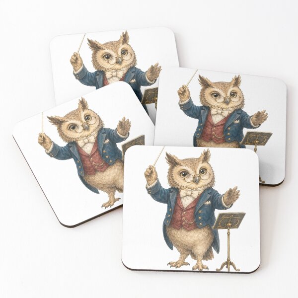 Item preview, Cute Owl Orchestra Conductor designed and sold by photoparadise22.