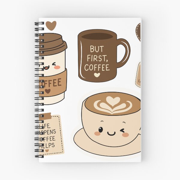 Item preview, Cute Coffee Stickers – Kawaii Coffee Cup designed and sold by Artful Adventures.