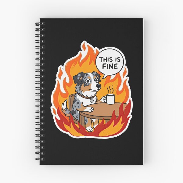 Item preview, Miniature American Shepherd Fine Fire Art designed and sold by Flying Doggo.