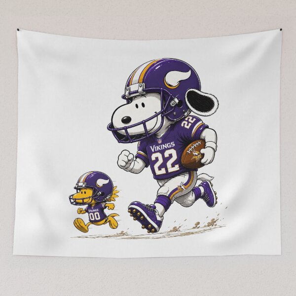Item preview, Minnesota Vikings Funny Snoopy and Woodstock Players Football Team  designed and sold by Har-vee.