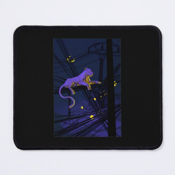 Item preview, Purple Panther on Wires Nocturnal Art designed and sold by hobsond.