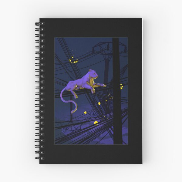 Item preview, Purple Panther on Wires Nocturnal Art designed and sold by hobsond.