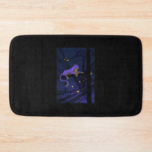 Item preview, Purple Panther on Wires Nocturnal Art designed and sold by hobsond.