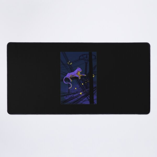 Item preview, Purple Panther on Wires Nocturnal Art designed and sold by hobsond.