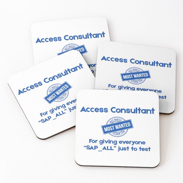 Item preview, Access Consultant Most Wanted - Funny SAP Gift designed and sold by HypercareClub.