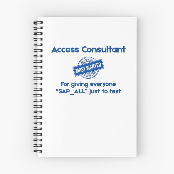 Item preview, Access Consultant Most Wanted - Funny SAP Gift designed and sold by HypercareClub.