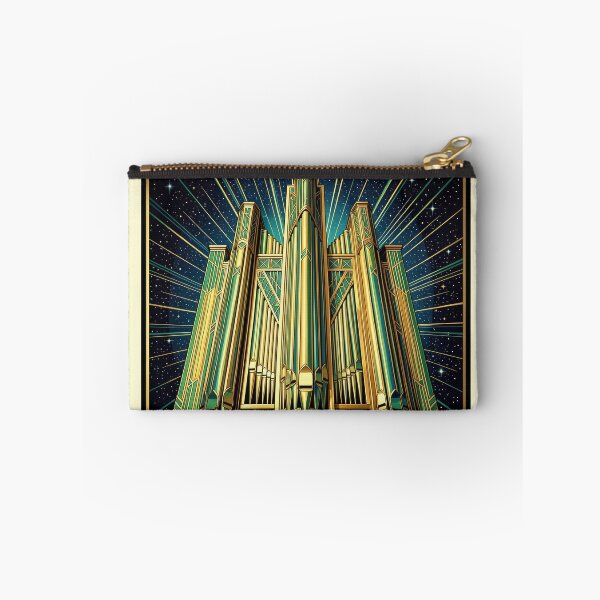 Item preview, Art Deco Pipe Organ Vintage Poster designed and sold by pinkal.