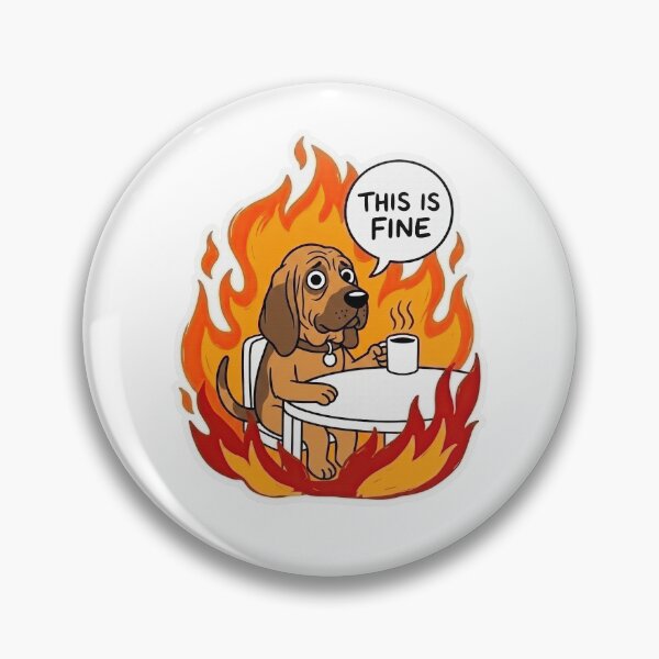 Item preview, Bloodhound Fine Fire Coffee Meme Art designed and sold by Flying Doggo.