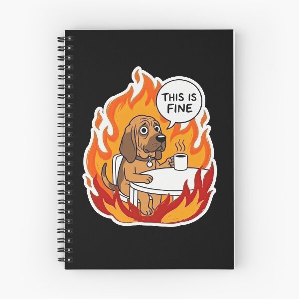 Item preview, Bloodhound Fine Fire Coffee Meme Art designed and sold by Flying Doggo.