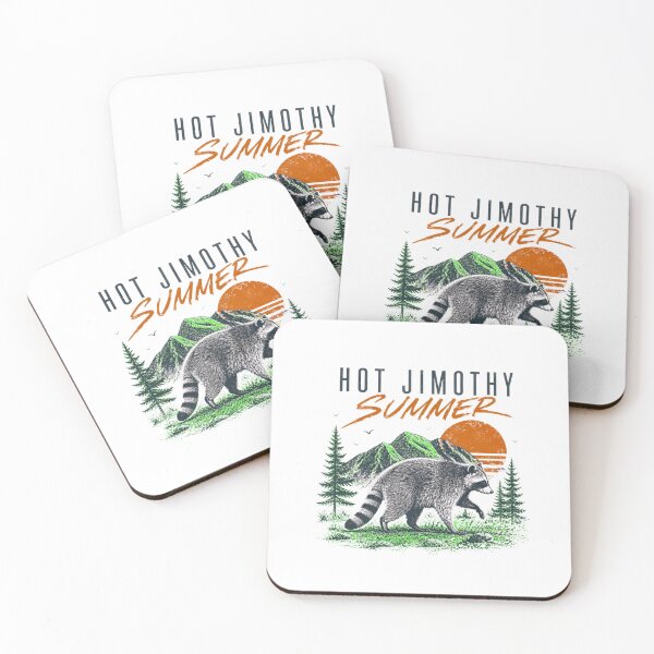 Item preview, Hot Jimothy Summer Raccoon Retro Sunset designed and sold by felixpalette.