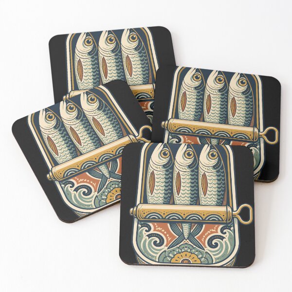 Item preview, Vintage Sardinecore Coastal Fish Illustration designed and sold by Fun2Fentastic.