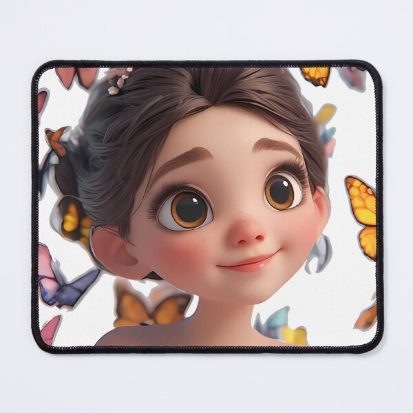 Item preview, Cute Butterfly Ballerina Portrait - Kawaii Girl designed and sold by Holub Art Studio & design.