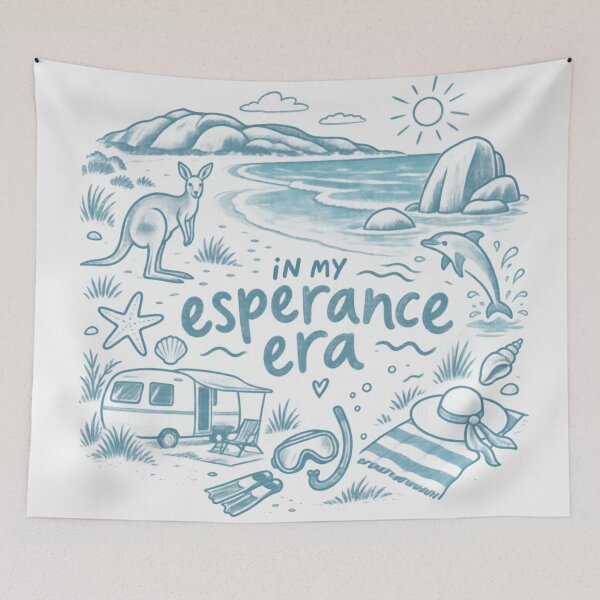 Item preview, In My Esperance Era Esperance WA Kangaroo Beach Camping designed and sold by Yellowriversss.