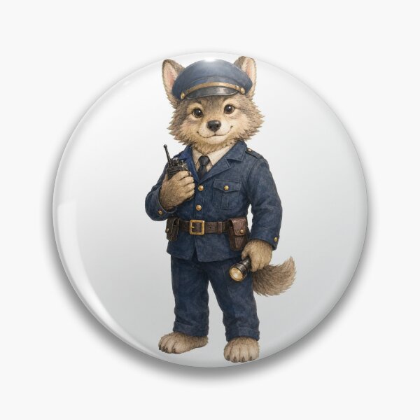 Item preview, Cute Wolf Security Guard designed and sold by photoparadise22.