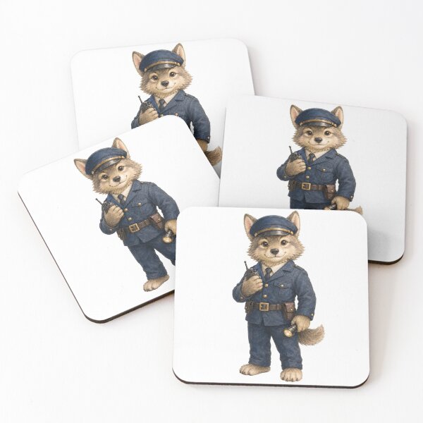 Item preview, Cute Wolf Security Guard designed and sold by photoparadise22.