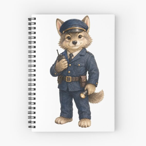 Item preview, Cute Wolf Security Guard designed and sold by photoparadise22.