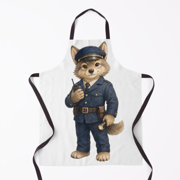 Item preview, Cute Wolf Security Guard designed and sold by photoparadise22.