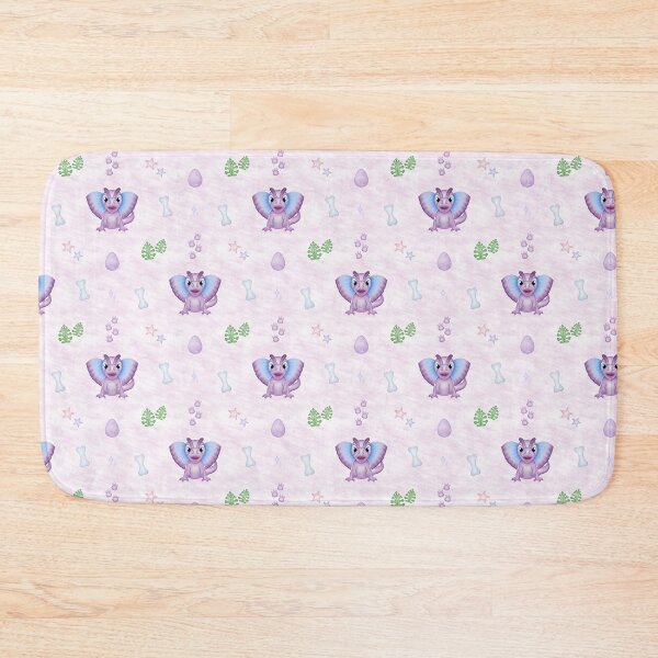 Item preview, Sweet Violet Dino Pattern - Whimsical Lavender Prehistoric Print designed and sold by PatternUnique.