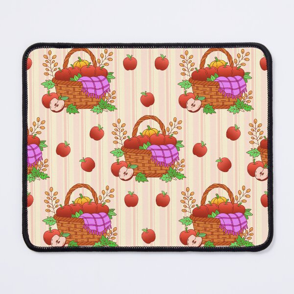 Item preview, Autumn Apple Harvest Basket Seamless Pattern Vector Background designed and sold by RS4you.