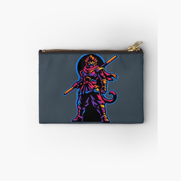 Item preview, Monkey King Sun Wukong Neon Synthwave Cyberpunk Warrior designed and sold by KungPowUnicorn.