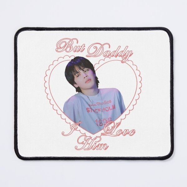 Item preview, BTS Jimin Park "But Daddy I Love Him" Pink Heart Aesthetic designed and sold by Mooncreates7.