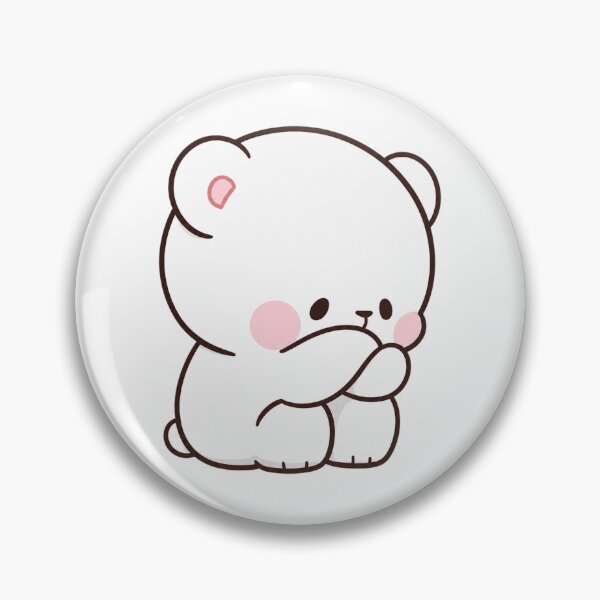 Item preview, Cute Sad Milk Bear Sitting Down designed and sold by Tom-Riley.