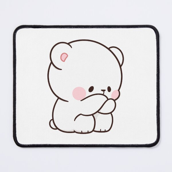 Item preview, Cute Sad Milk Bear Sitting Down designed and sold by Tom-Riley.
