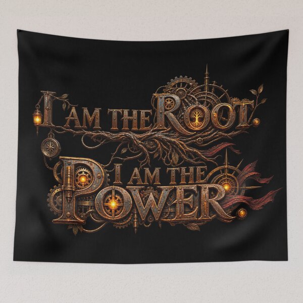 Item preview, I am the root. I am the power. (Steampunk Version) designed and sold by MaxDreamsArt.