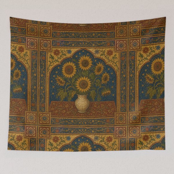 Item preview, Vincent Van Gogh's 'Sunflowers' in a Medieval Style designed and sold by Neon-Mama.