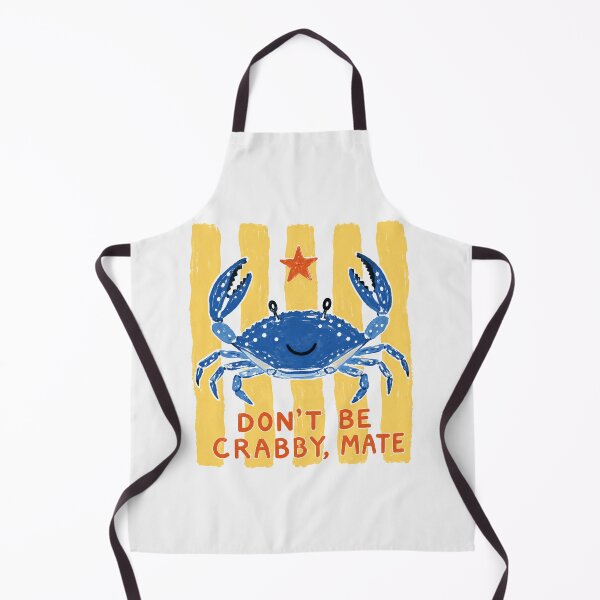 Item preview, Don't Be Crabby Mate Cute Blue Swimmer Crab Beach designed and sold by Yellowriversss.