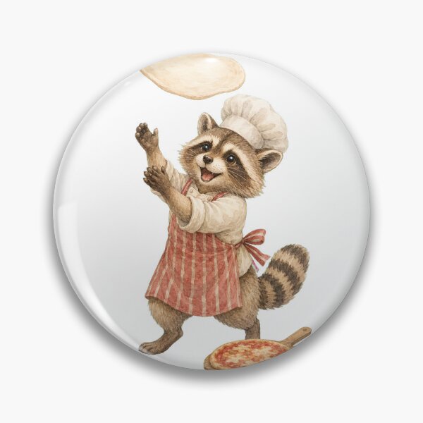 Item preview, Cute Raccoon Pizza Chef designed and sold by photoparadise22.