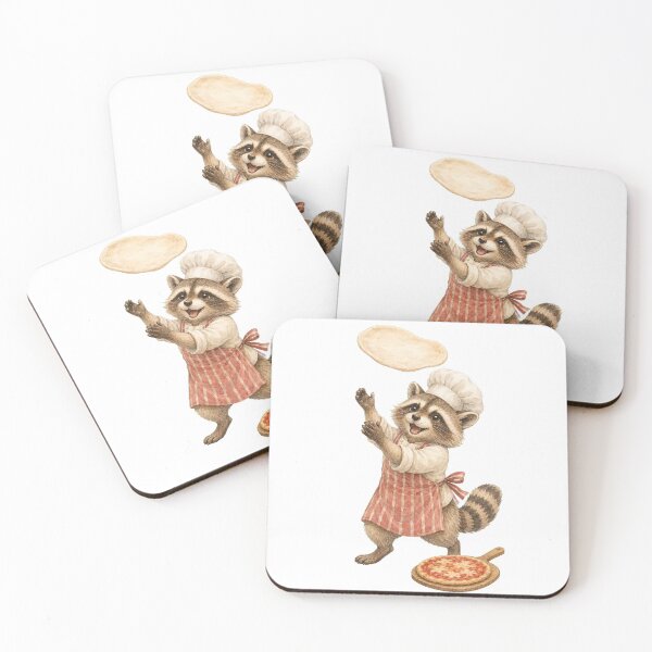 Item preview, Cute Raccoon Pizza Chef designed and sold by photoparadise22.