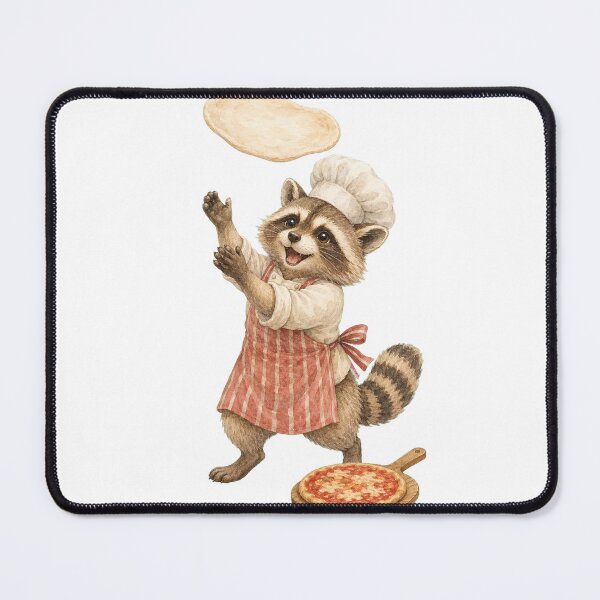 Item preview, Cute Raccoon Pizza Chef designed and sold by photoparadise22.