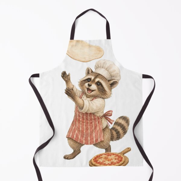 Item preview, Cute Raccoon Pizza Chef designed and sold by photoparadise22.