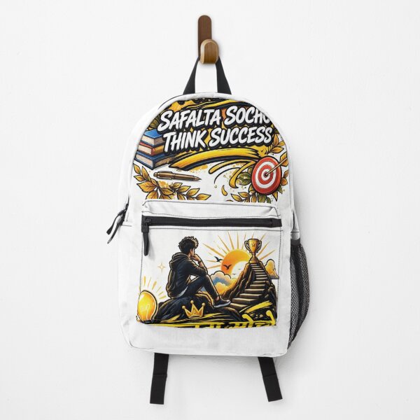 Item preview, Safalta Socho Think Success - Hindi Motivational Ladder To Success Design designed and sold by prithvi chand.