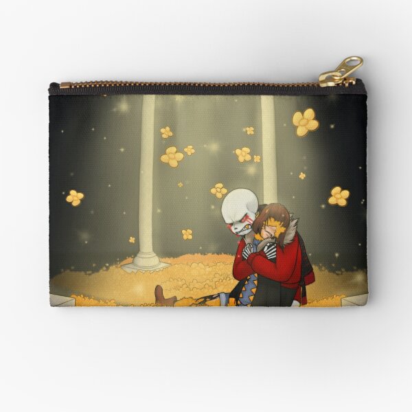 Sans Death Zipper Pouches Redbubble - flower fell sans face roblox