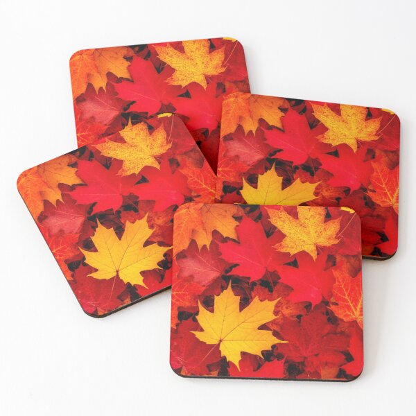 Item preview, Red and Gold Maple Leaves — Autumn Fall Foliage Background designed and sold by LYAN-STORE.