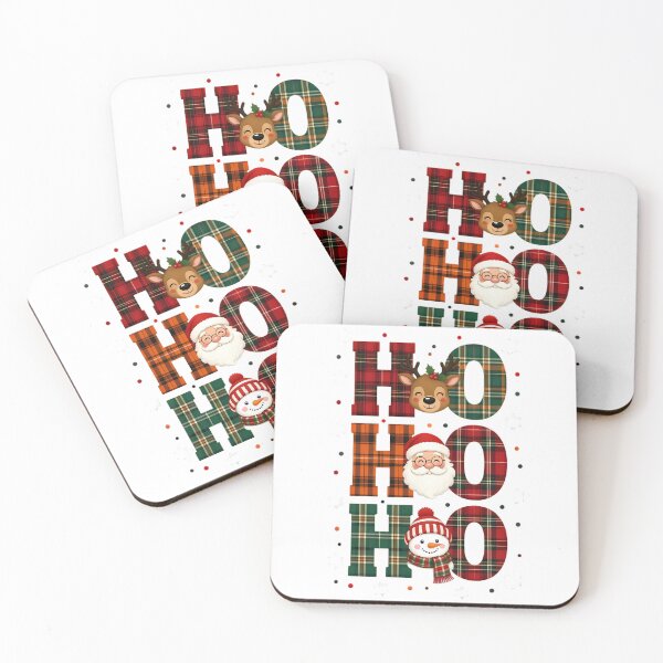 Item preview, Ho Ho Ho Plaid Christmas Design designed and sold by Linework Studio.